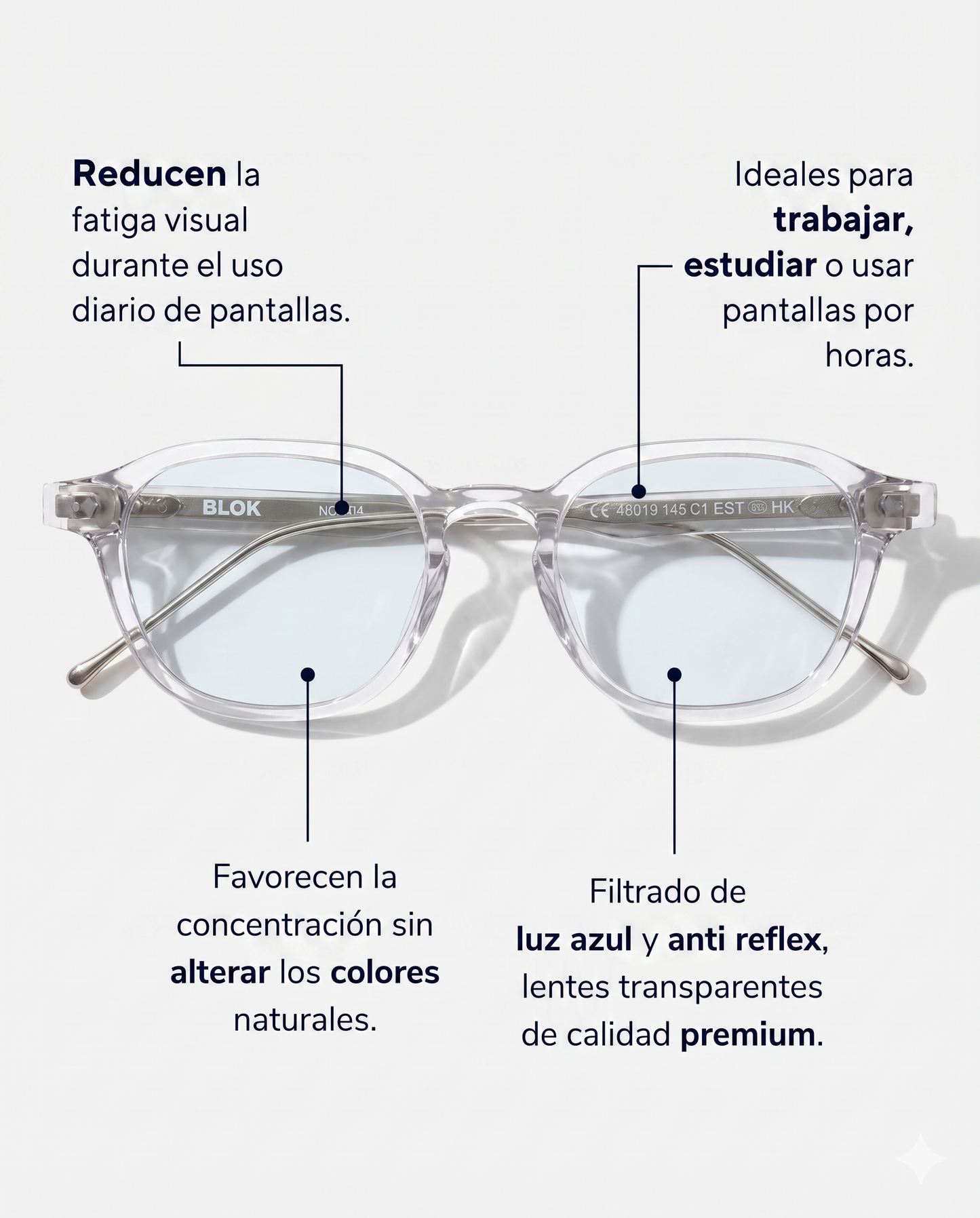 Blok Vision Pro | Bloquean la luz azul y hasta UV400